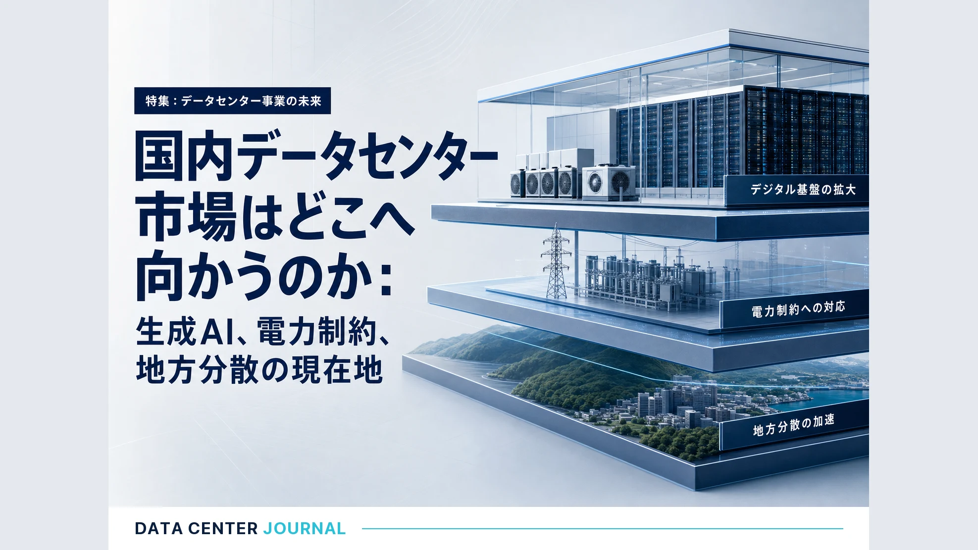 国内データセンター市場はどこへ向かうのか：生成AI、電力制約、地方分散の現在地